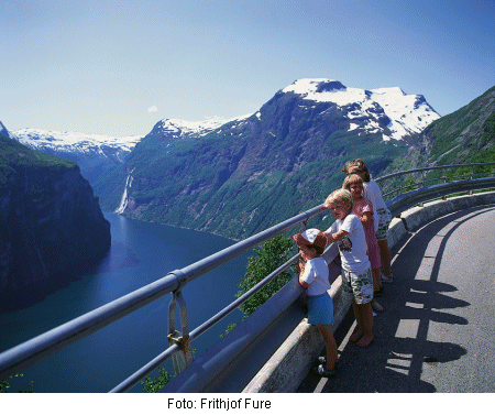 Geiranger fjord in norway